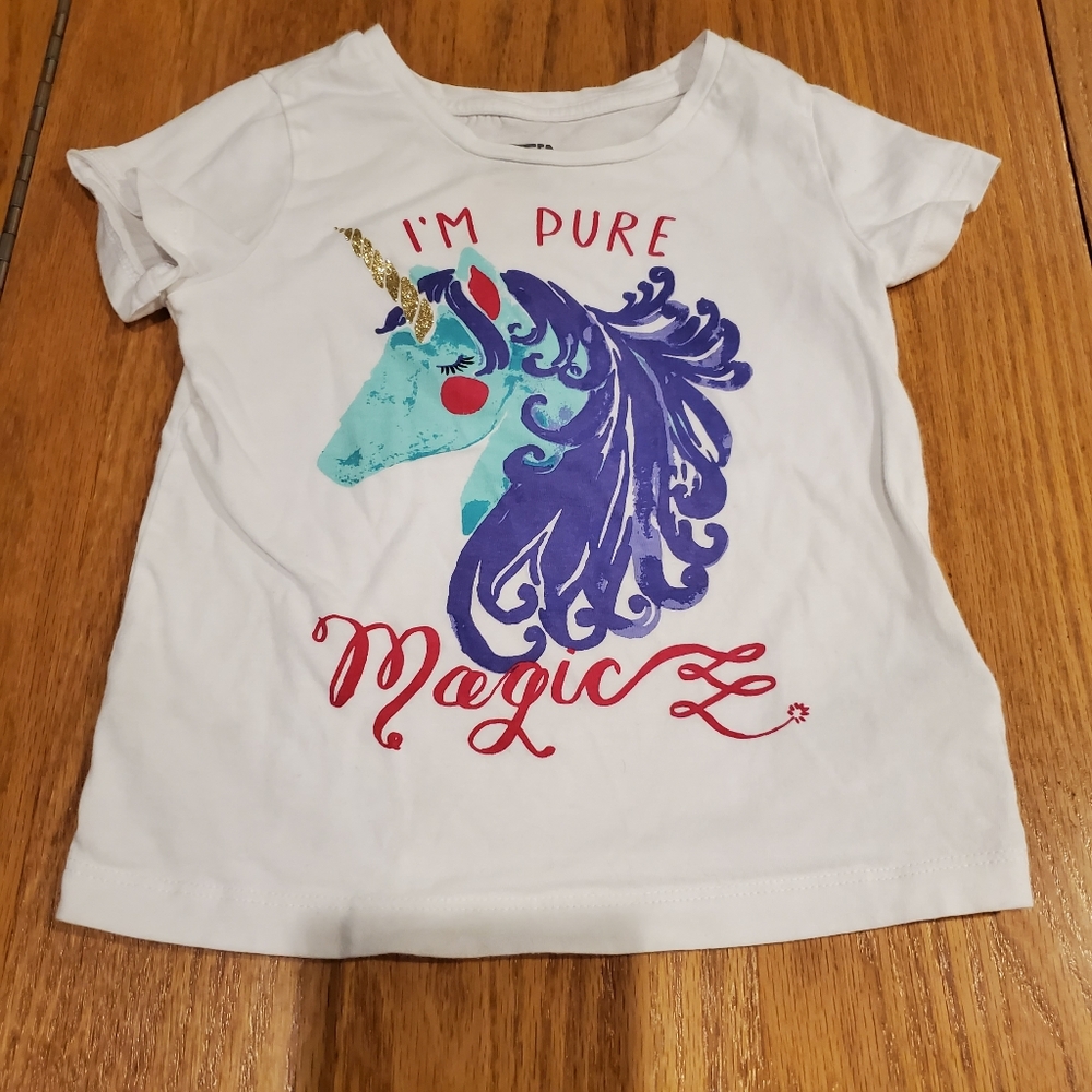 Unicorn Tee Shirt 3T Spotted Zebra - Picture 3 of 9